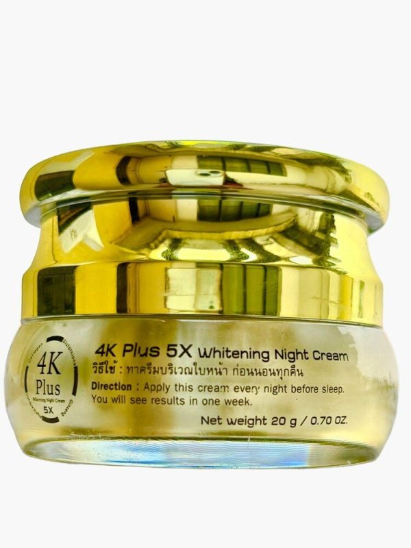 4K Plus Whitening Night Cream 5X – For Bright & Spot-Free Skin - Image 3