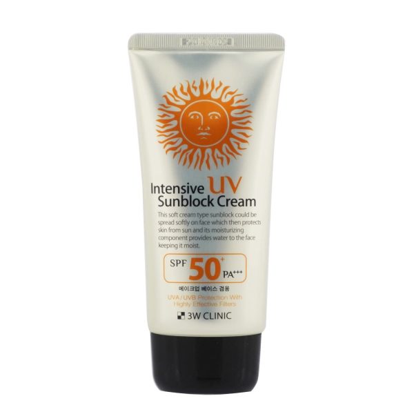 Korean 3W Clinic Intensive UV Sunblock Cream SPF50+/PA+++ – 70ml - Image 2