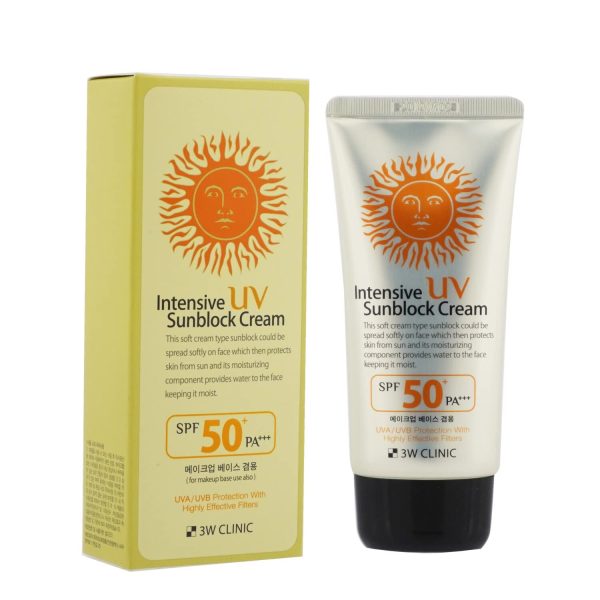 Korean 3W Clinic Intensive UV Sunblock Cream SPF50+/PA+++ – 70ml - Image 4