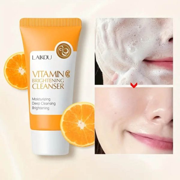💞LAIKOU Japan Natural Organic Vitamin C Face Wah Cleanser, 💞50ml - Image 2