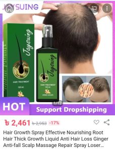 Hair Growth Spray Effective Nourishing