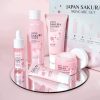 Japan Sakura Whitening 5 PC Skincare Set – Complete Brightening & Moisturizing Kit - Image 4