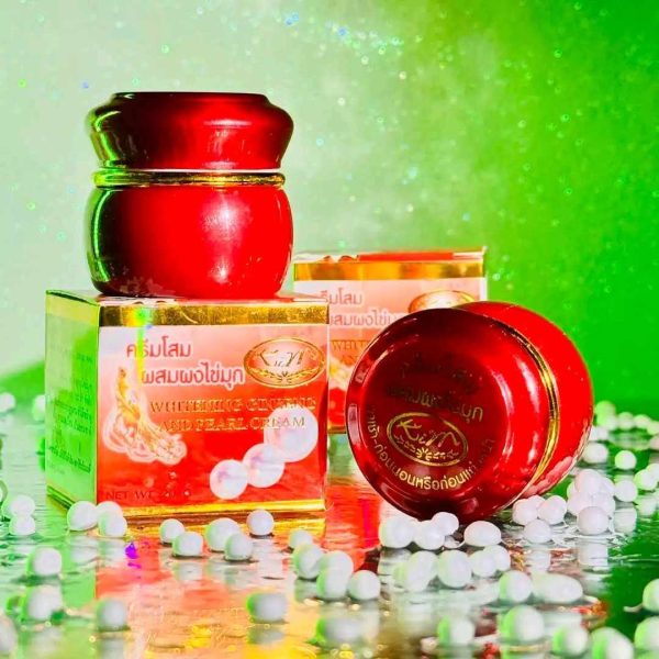 💖 KIM Whitening Pearl Red Cream – 20g (Made in Thailand) - Image 2