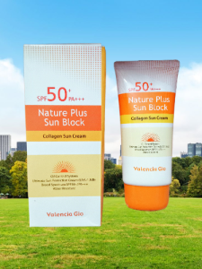 SPF 50+ PA+++ NATURE PLUS SUN BLOCK collagen sun cream