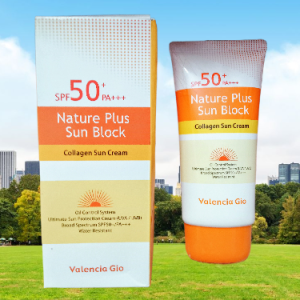 SPF 50+ PA+++ NATURE PLUS SUN BLOCK collagen sun cream