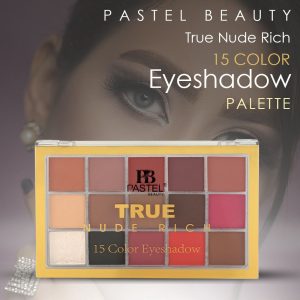 🎨 Pastel Beauty True Nude Rich Eyeshadow | High Pigment | Matte & Shimmer Finish | Long-lasting Look